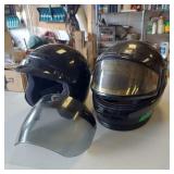 PAIR OF MOTORCYCLE HELMETS