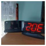 2 DIGITAL ALARM CLOCKS
