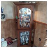 GLASS & WOOD DISPLAY CABINET