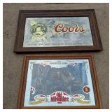 PAIR VINTAGE BAR SIGNS