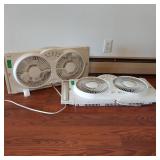 2 WINDOW FANS