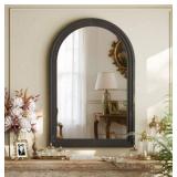 24x36 BLACK ARCHED MIRROR