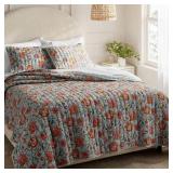 KING COTTON VOILE EARTHLY VINES QUILT