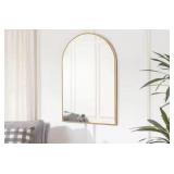 35X24 ARCHED GOLD ACCENT MIRROR