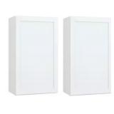 PAIR 21 X 12 X 36 SHAKER WALL CABINETS