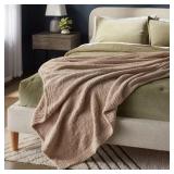 KING COZY CHENILLE BED BLANKET