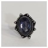 SZ 6 AMETHYST COSTUME RING
