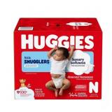 144CT HUGGIES NEWBORN DIAPERS