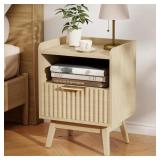 MODERN FLUTED NIGHTSTAND