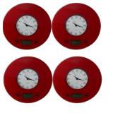 4- DIGITAL KITCHEN SCALES W/CLOCK
