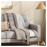 REVERSIBLE CHENILLE & SHEARLING THROW BLANKET