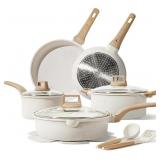 CAROTE WHITE GRANITE COOKWARE SET