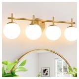 BRUSHED GOLD MODERN VANITY LIGHT