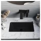 21" BLACK UNDERMOUNT SINK