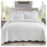 3PC KING COTTON VINTAGE STYLE QUILT SET