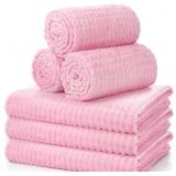 6PC FLANNEL THROW BLANKETS