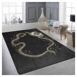5X7 GOTHIC SNAKE AREA RUG