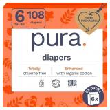 108 PURA SZ 6 DIAPERS
