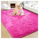 6X9 HOT PINK SHAG CARPET