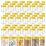 60 8OZ PLASTIC JARS W/LIDS