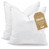 PAIR 20X20 DOWN ALT PILLOW INSERTS