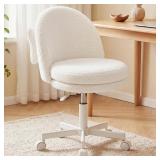 ADJUSTABLE FAUX FUR OFFICE CHAIR