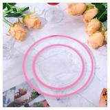 100 PC CLEAR PLASTIC PLATES