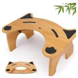 FOLDABLE BAMBOO TOILET STOOL