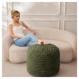 26X18 STUFFED POUF OTTOMAN