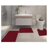3PC CHENILLE BATHROOM RUGS