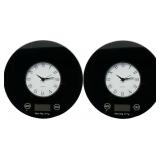 2 - DIGITAL KITCHEN SCALES W/ CLOCK
