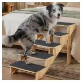 24" 5-STEP WOODEN DOG STAIRS