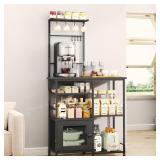 COFFEE BAR BAKERS RACK W/ STORAGE