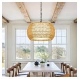 MCM RATTAN PENDANT LIGHT
