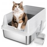 STAINLESS STEEL KITTY BOX
