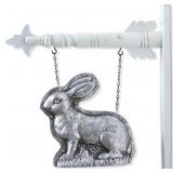 10" HANGING RESIN BUNNY FOR SIGN DECOR