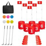 6HOLE BACKYARD GOLF GAME FOR ADULTS