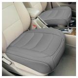 PAIR GRAY CAR SEAT COVERS