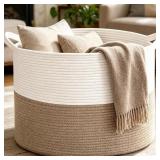 LRG WOVEN STORAGE BASKET