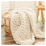 40X60 CHUNKY KNIT THROW BLANKET