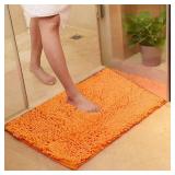 24X35 ORANGE CHENILLE BATH RUG