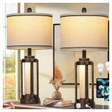 PAIR 25" INDUSTRIAL TABLE LAMPS
