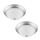 2PK FLUSH MOUNT CEILING LIGHTS