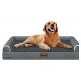 LARGE BOLSTERED ORTHOPEDIC DOG BED