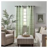PAIR 84 IN LIGHT FILTERING GEOMETRIC CURTAIN