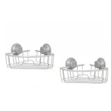 PAIR SUCTION SHOWER CADDIES