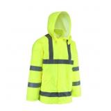 MENS LG HI-VIS RAIN JACKET