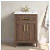 24IN WALNUT BATHROOM VANITY