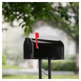 MEDIUM GALVANIZED STEEL MAILBOX & POST KIT