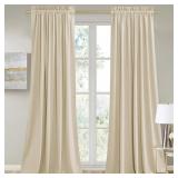 PAIR 52X84 VELVET THERMAL INSULATED CURTAIN PANELS